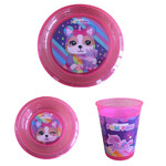 Set Infantil Cresko Plato,bowl Y Vaso Simones Si494